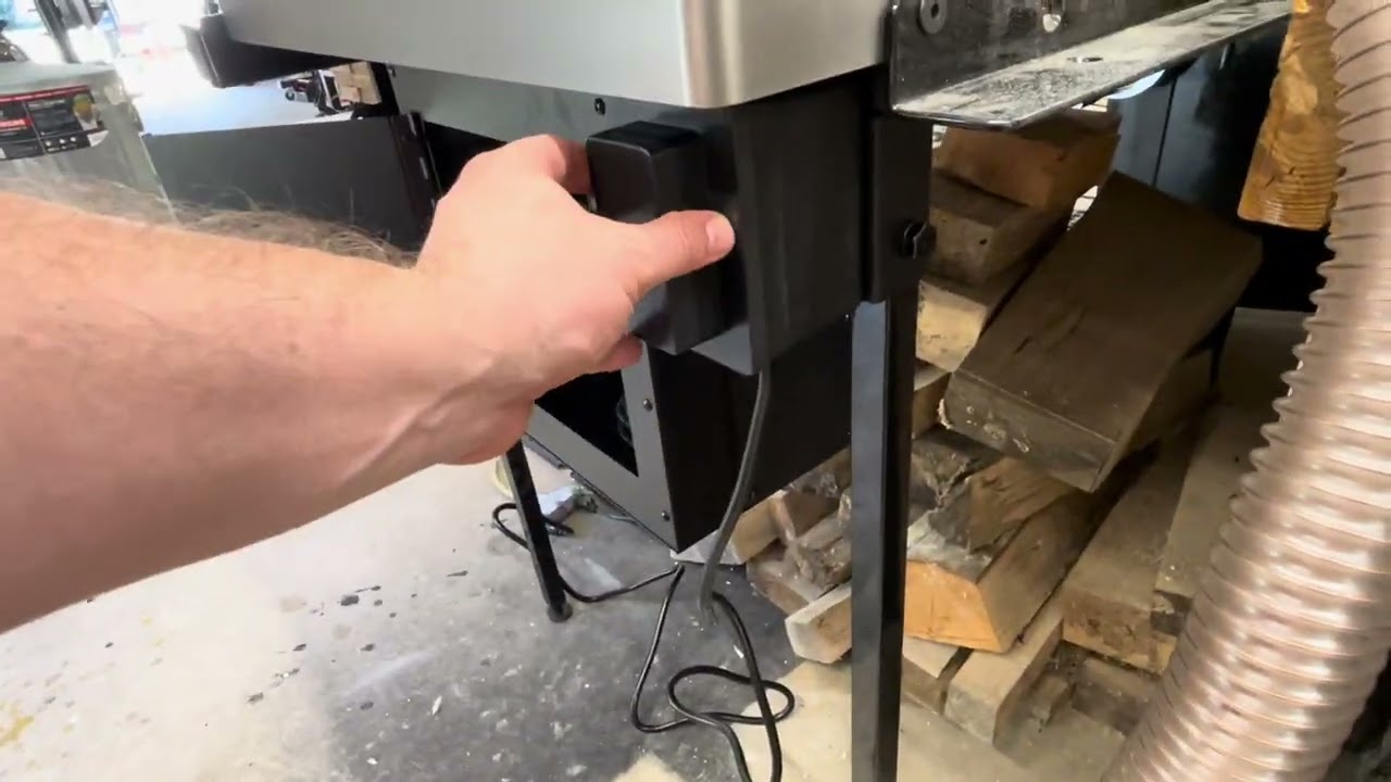 SawStop Router Table with Router and Dust Box Installed.