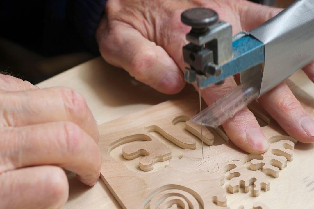 Scroll saw for detailed woodworking cuts and intricate patterns