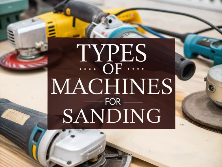 Machines for Sanding: Choose the Right Sander for Every Job