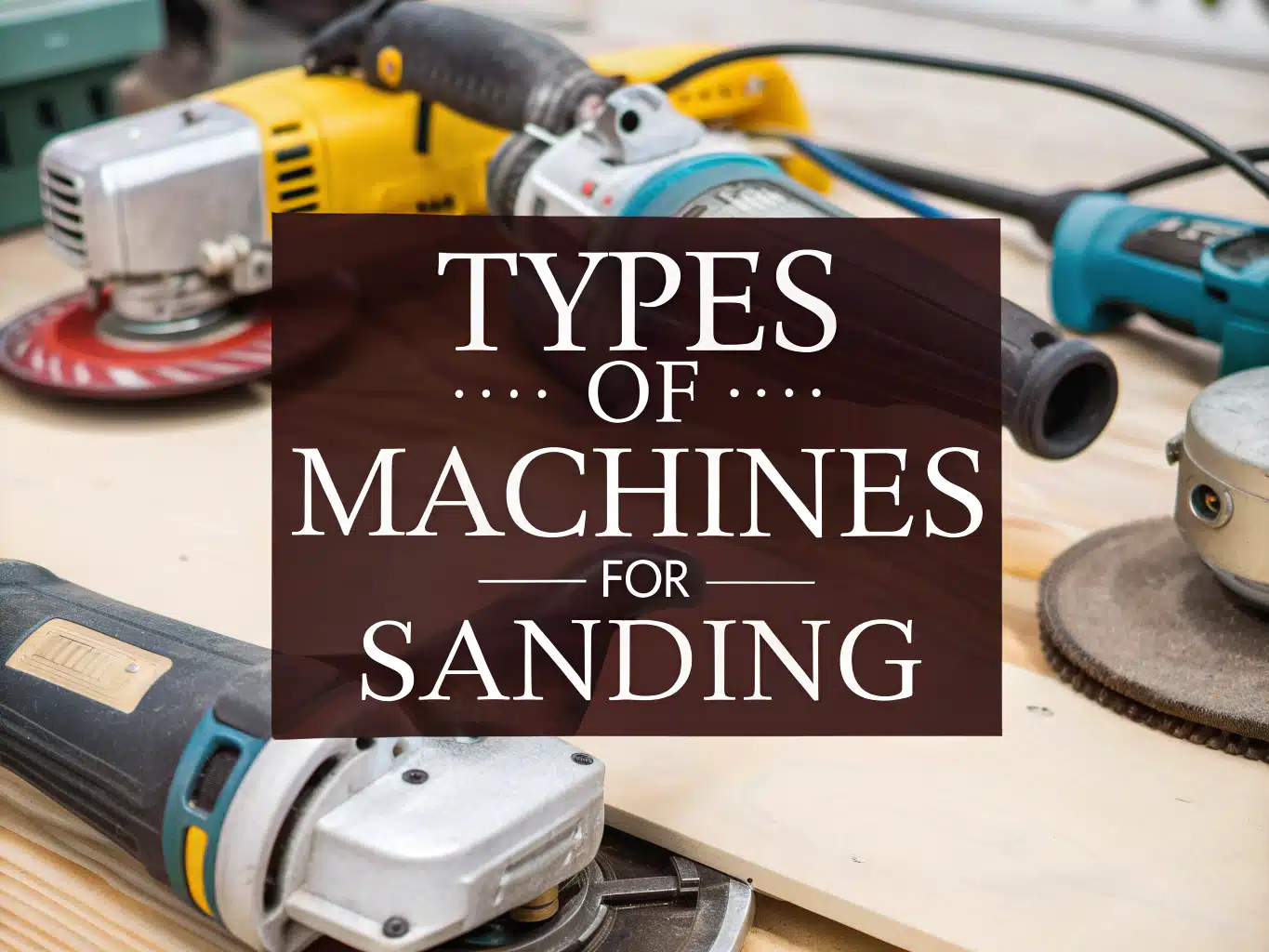 Machines for Sanding: Choose the Right Sander for Every Job