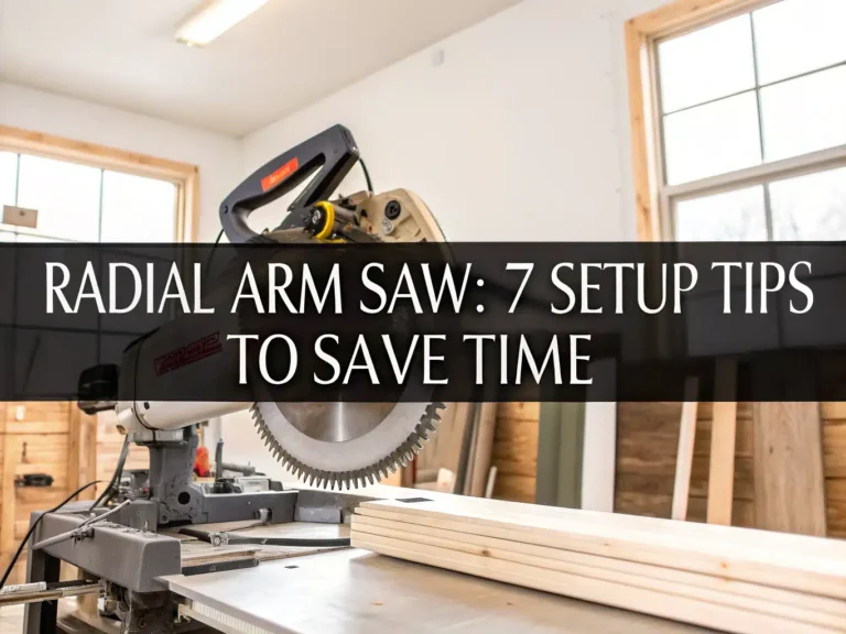 Radial arm saw: 7 setup tips to save time
