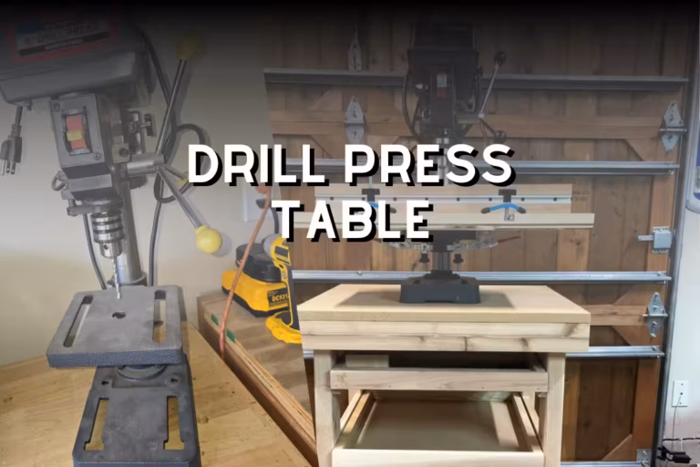 Drill press table